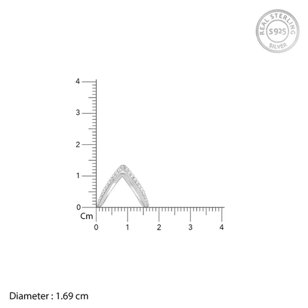 Wholesale 925 Sterling Silver czDiamond Vanki Ring Supplier - 2