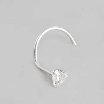 Wholesale 925 Sterling Silver czDiamond Trilliant Glow Nose Pin Supplier - 5