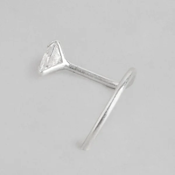 Wholesale 925 Sterling Silver czDiamond Trilliant Glow Nose Pin Supplier - 4