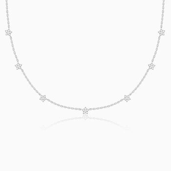 Wholesale 925 Sterling Silver Star Link Necklace Supplier - 1