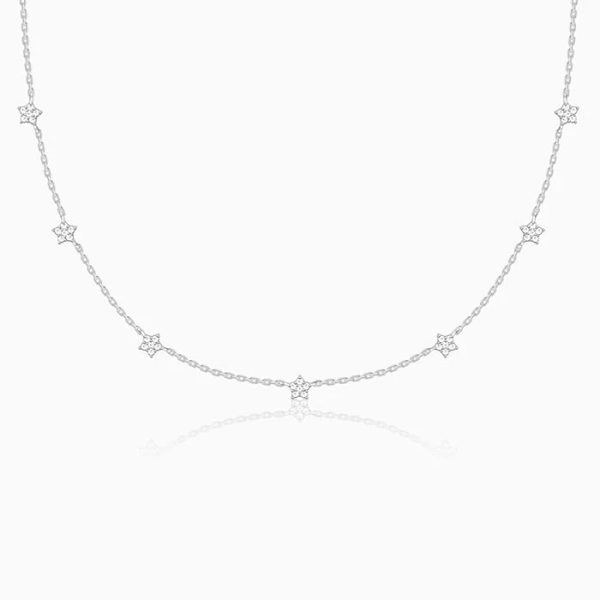 Wholesale 925 Sterling Silver Star Link Necklace Supplier - 1