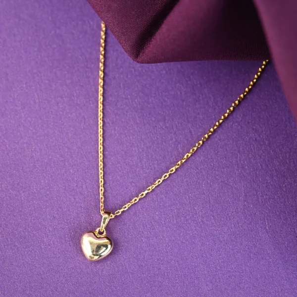 Wholesale 925 Sterling Silver Heart Pendant Supplier Gold Plate - 1