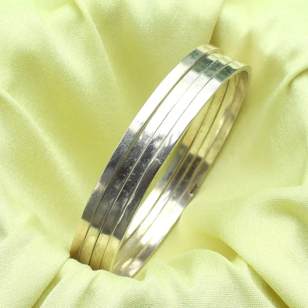Wholesale 925 Sterling Silver Band Bangles Supplier - 1