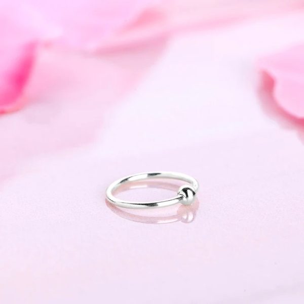 Wholesale 925 Sterling Silver Sphere Glow Nose Pin Supplier - 4