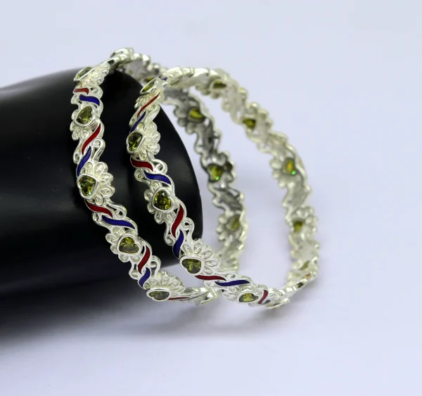 Wholesale 925 Sterling Silver Tribal Radiance Bangles Supplier - 5