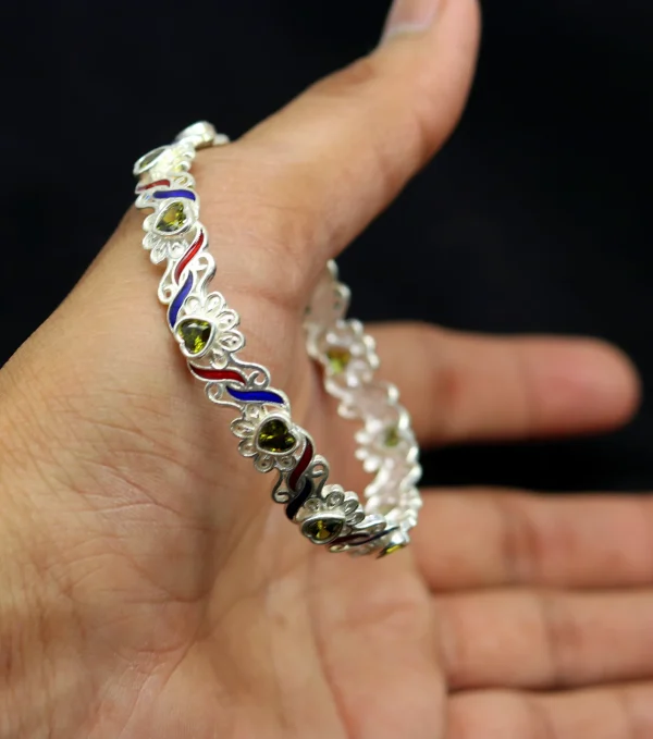 Wholesale 925 Sterling Silver Tribal Radiance Bangles Supplier - 2