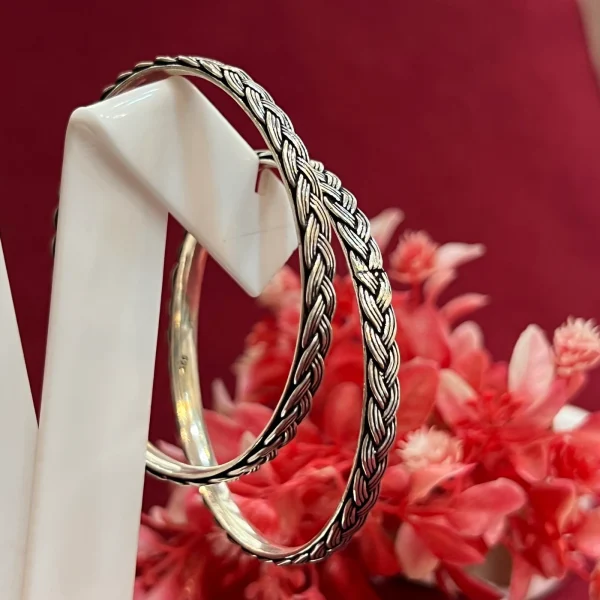 Wholesale 925 Sterling Silver Braided Heritage Bangles Supplier - 3