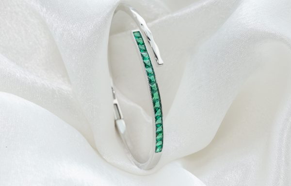 Wholesale 925 Sterling Silver Channel Kada Bangle Bracelet Anklets Supplier - 1