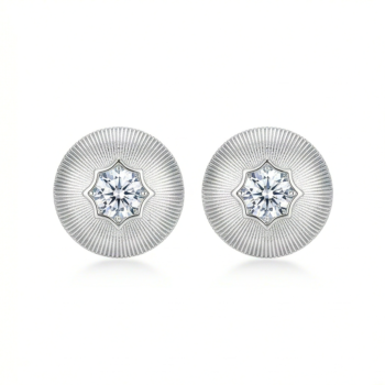 LUXE collection – Sunburst Dome Star Stud Earrings Textured Finish Elegant Jewellery for Women