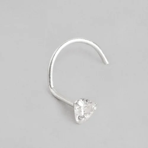 Wholesale 925 Sterling Silver czDiamond Trilliant Glow Nose Pin Supplier - 5
