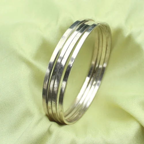 Wholesale 925 Sterling Silver Band Bangles Supplier - 3