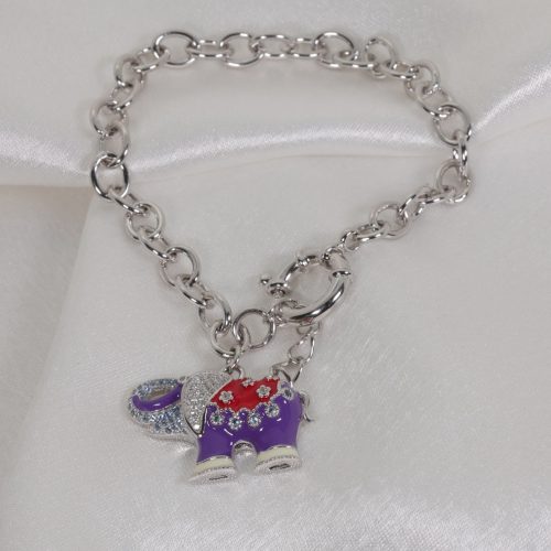 Wholesale 925 Sterling Silver Elephant Kids Bracelet Supplier - 1