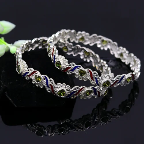 Wholesale 925 Sterling Silver Tribal Radiance Bangles Supplier - 1